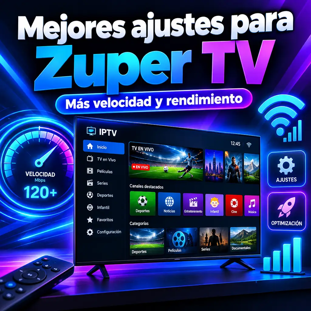 Mejores ajustes para el rendimiento de Zuper TV
