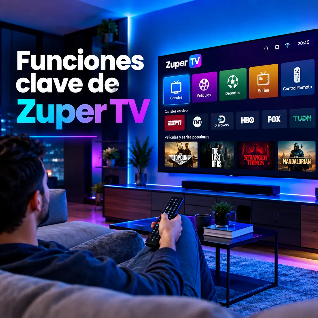 Principales funciones de Zuper TV que debes conocer